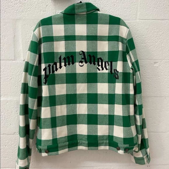 Palm Angels Jacket Plaid Checkered Button Up Flannel - Picture 4 of 6
